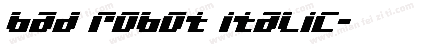 bad robot italic字体转换